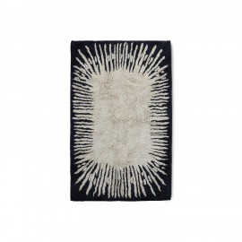 petit tapis hk living design noir blanc monochrome