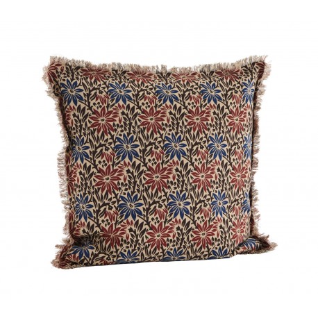 grand coussin 50 x 50 imprime fleuri madam stoltz