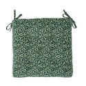 coussin de chaise imprime coton vert madam stoltz
