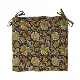 coussin de chaise ornement floral coton madam stoltz