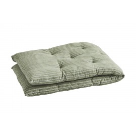 coussin long de banc coton vert raye madam stoltz
