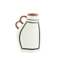 vase terre cuite artisanal blanc peint madam stoltz