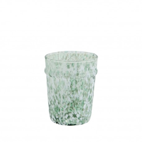 verre a eau tachete vert souffle madam stoltz