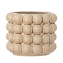cache pot design retro vintage gres beige bulles bloomingville deia