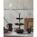 corbeille a fruits 3 etages design metal noir nordal assam