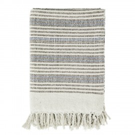 plaid coton recycle ecru beige bleu madam stoltz