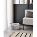 panier rangement tissu vert rayures house doctor