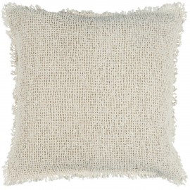 housse de coussin coton tissage maille rustique ecru ib laursen