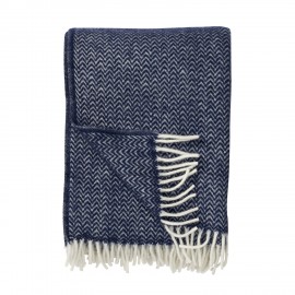 Plaid laine agneau bio Klippan Chevron