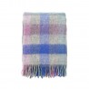 plaid chaud a carreaux pastel rose laine agneau klippan gotland multi