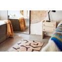 petit tapis design retro vintage hk living beige marron interplay