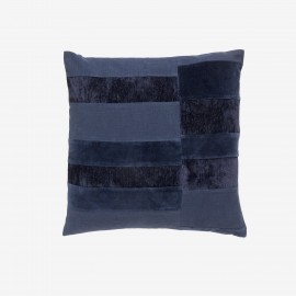 housse coussin velours chic bleu fonce nordal capella
