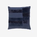 housse coussin velours chic bleu fonce nordal capella