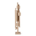sculpture abstraite bois beige hk living skyline m