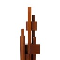 sculpture abstraite bois fonce brutalisme hk living skyline m