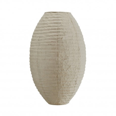 abat jour suspension papier beige ovale verticale madam stoltz