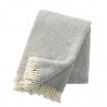 couverture laine agneau gris clair klippan stella