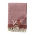 plaid laine bio rose poudre klippan harald