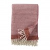 plaid laine bio rose poudre klippan harald
