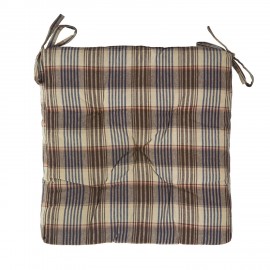 coussin de chaise imprime a carreaux vintage madam stoltz