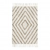 petit tapis blanc marron tufte moelleux madam stoltz