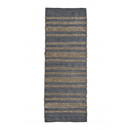 tapis de couloir gris rayures jonc de mer madam stoltz