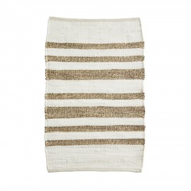 petit tapis blanc jonc de mer raye madam stoltz