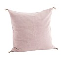 housse coussin rose pale nude coton lave uni madam stoltz