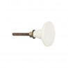 bouton de meuble blanc simple ceramique ib laursen