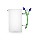 carafe verre fleurs ichendorf milano blue flower