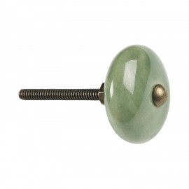 bouton de meuble vert ceramique ib laursen