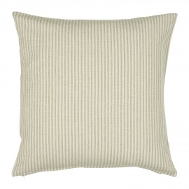 housse de coussin vert amande coton fines rayures ib laursen
