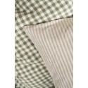 housse de coussin vert amande coton fines rayures ib laursen