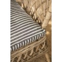 housse de galette coussin de chaise coton noir raye ib laursen