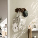 Portemanteau mural bâtons de bois Umbra Picket foncé