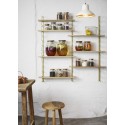 etagere murale modulable laiton bois manguier madam stoltz