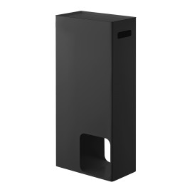 rangement design papier toilette reserve acier noir yamazaki tower