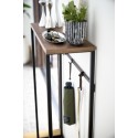 table console etroite fine design metal bois yamazaki tower