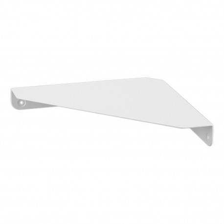 etagere murale d angle compacte gain de place blanc yamazaki