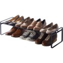 etagere a chaussures extensible basse discrete un niveau yamazaki