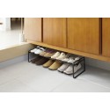 etagere a chaussures extensible basse discrete un niveau yamazaki