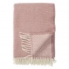 couverture rose clair laine agneau klippan velvet