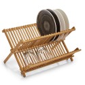 Egouttoir vaisselle en bambou zeller 42 x 35 x 27,5 cm