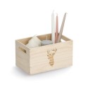 petite corbeille boite bois rangement zeller deer