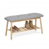 Banc rangement chaussures bois bambou Zeller
