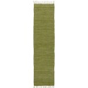 tapis long couloir coton uni vert ib laursen
