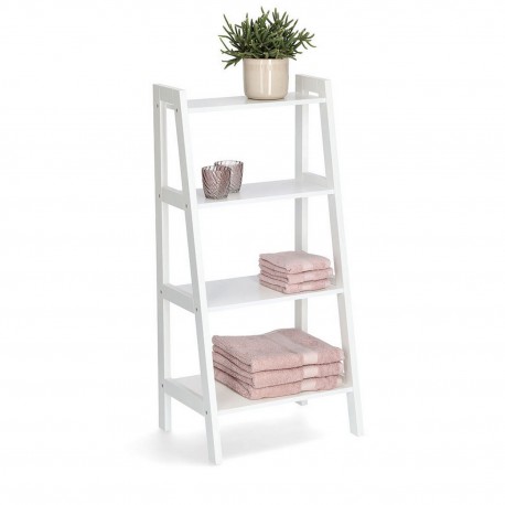 etagere a poser bois blanc 4 niveaux zeller