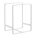 range assiette vertical etagere metal blanc yamazaki