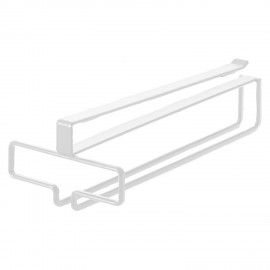 porte verres suspendu sous etagere metal blanc yamazaki tower