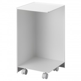 petit meuble de rangement wc papier toilette acier blanc tower yamazaki